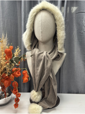 Capuche écharpe "La Pôle"