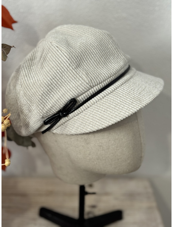 Casquette velour « Hélène »