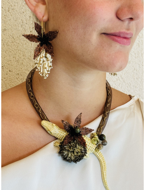 Collier "Le croco"