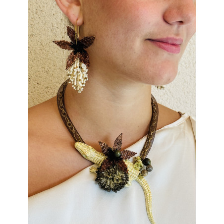 Collier "Le croco"