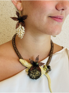 boucles d'oreilles créole "Automne"