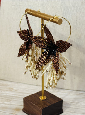 boucles d'oreilles créole "Automne"