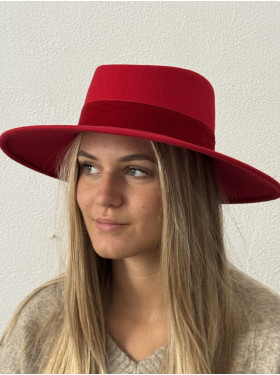 Chapeau "Lucie" capeline feutre
