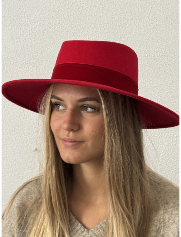 Chapeau "Lucie" capeline feutre