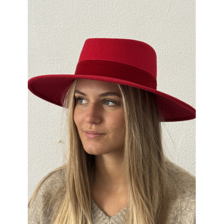 Chapeau "Lucie" capeline feutre