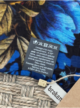 Foulard "Le bleuet" de la maison brokante