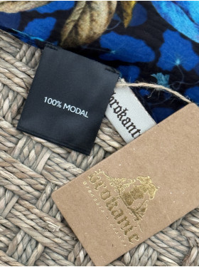 Foulard "Le bleuet" de la maison brokante