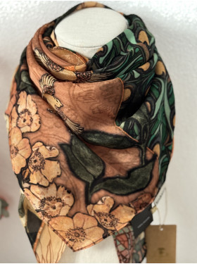 Foulard "Mésange" de la maison Brokante