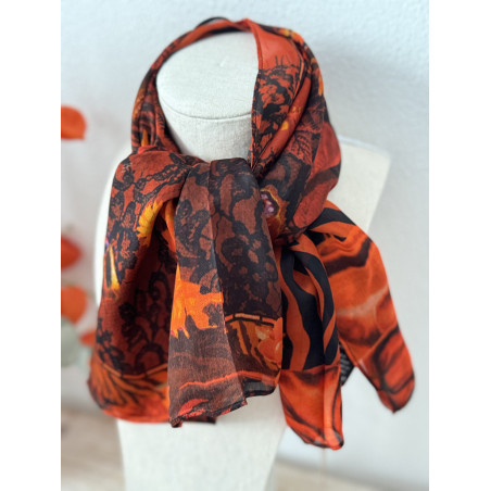 foulard "Floral" de la maison Brokante