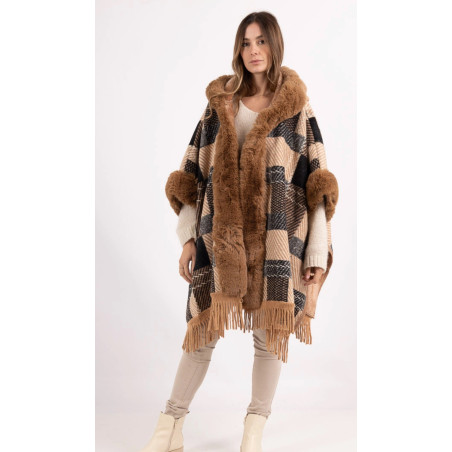 Cape poncho "la nordique"