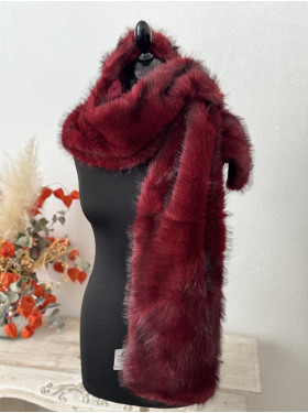 Echarpe "Penelope" en fausse fourrure