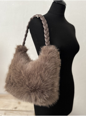 sac a main synthétique "Noelle" fausse fourrure