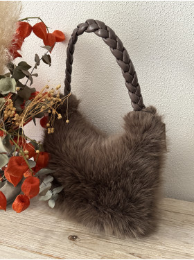 sac a main synthétique "Noelle" fausse fourrure