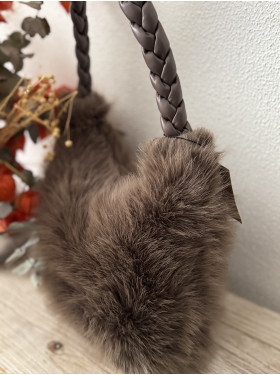 sac a main synthétique "Noelle" fausse fourrure