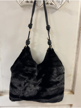 sac synthétique "Isa" en fausse fourrure