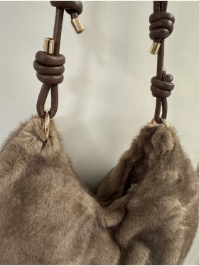 sac synthétique "Isa" en fausse fourrure