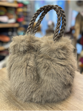 sac synthétique  " Eva" fausse fourrure