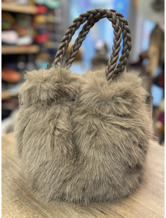 sac synthétique  " Eva" fausse fourrure