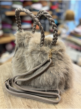 sac synthétique  " Eva" fausse fourrure