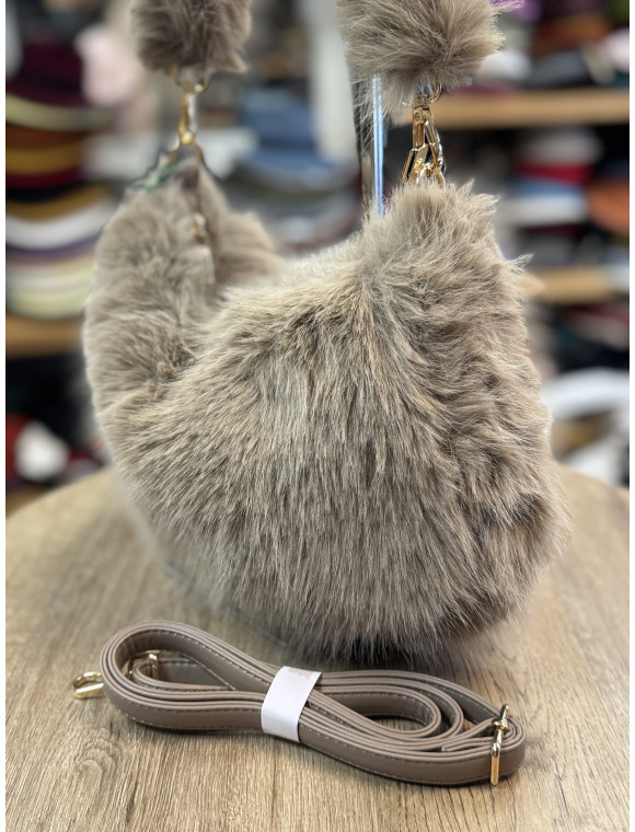 sac synthétique "Maelys" fausse fourrure