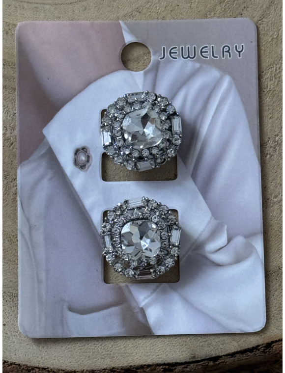 Bijoux cache boutons "Strass"