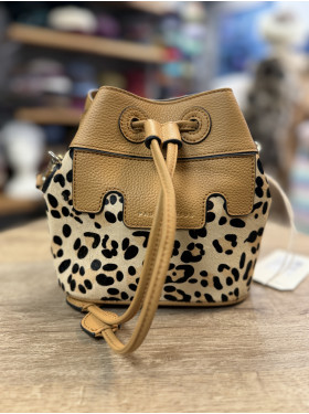 Sac cuir "Capucine XS" léopard de la collection PAUL MARIUS