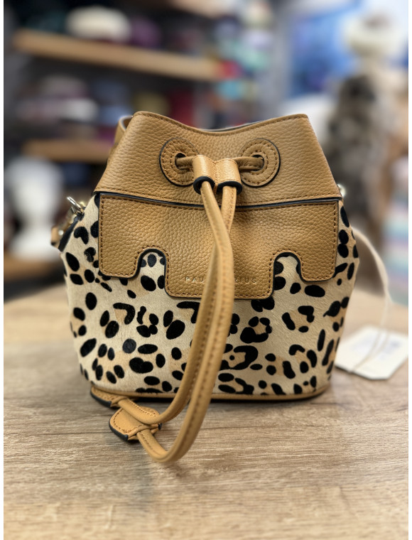 Sac cuir "Capucine XS" léopard de la collection PAUL MARIUS