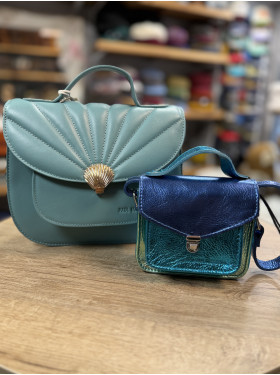 Lot de sac cuir "lagon" de la collection PAUL MARIUS