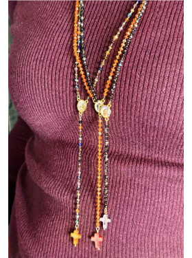 Sautoir chapelet fantaisie "Maria"