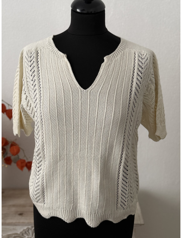 Pull manche courte "La Maille"