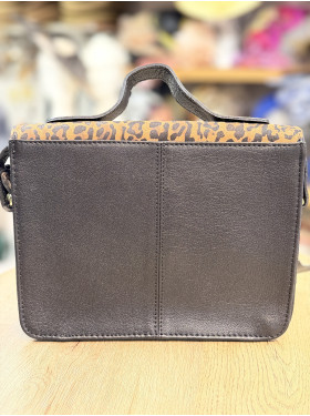 sac cuir "Mademoiselle George leopard" de la collection Paul marius