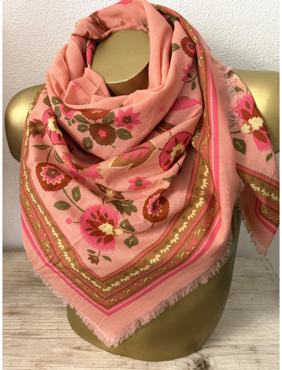 Foulard carré "Bohémia" de la collection Maradji