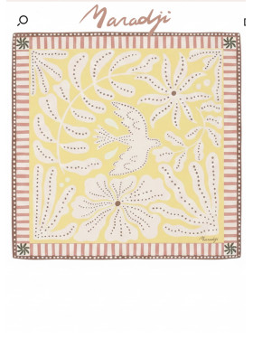 Foulard carré "Liberté" de la collection Maradji