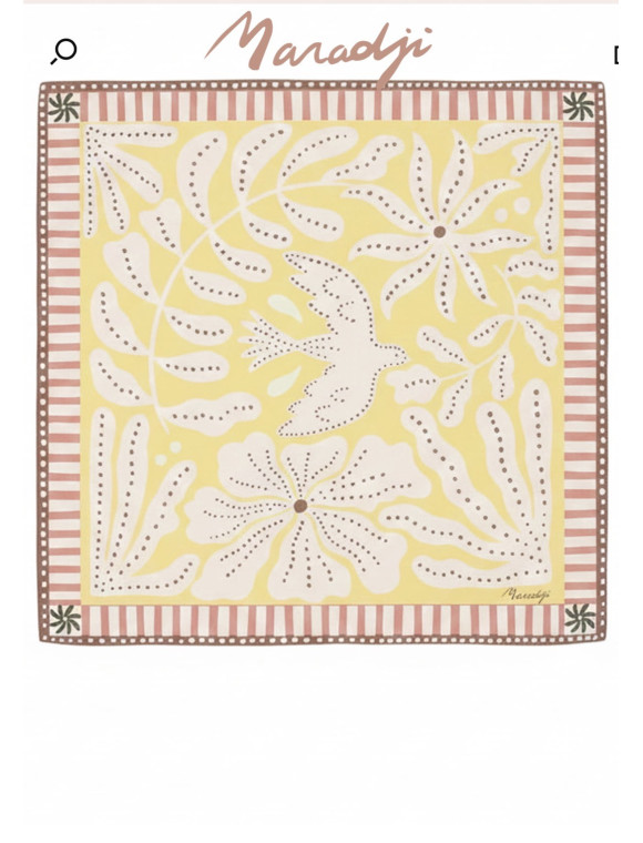 Foulard carré "Liberté" de la collection Maradji