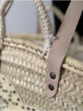 Panier en paille "Paloma" de la collection Maradji