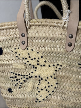Panier en paille "Paloma" de la collection Maradji