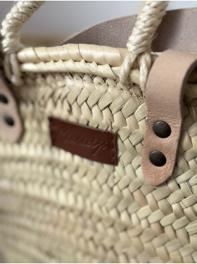 Panier en paille "Paloma" de la collection Maradji
