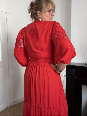 Robe longue "Tulipe" de la collection René Derhy