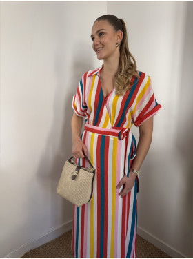 Robe longue "Arc en ciel" de la collection Naf Naf