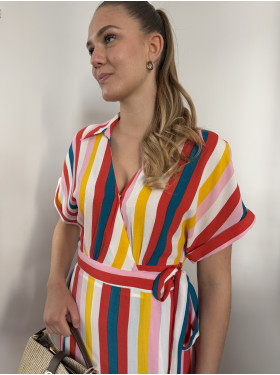 Robe longue "Arc en ciel" de la collection Naf Naf