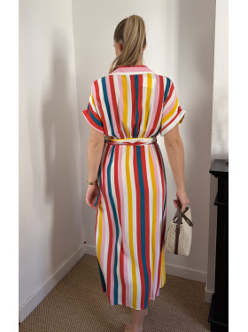 Robe longue "Arc en ciel" de la collection Naf Naf