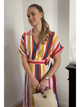 Robe longue "Arc en ciel" de la collection Naf Naf