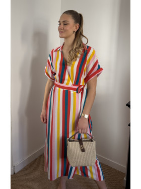 Robe longue "Arc en ciel" de la collection Naf Naf