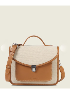 sac toile et cuir "Mademoiselle George escapade" de la collection Paul marius