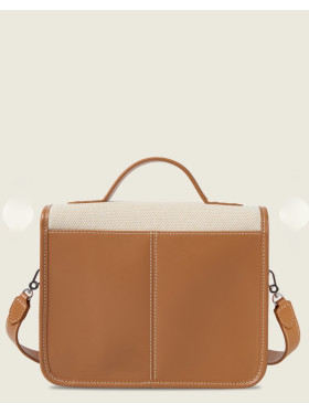 sac toile et cuir "Mademoiselle George escapade" de la collection Paul marius