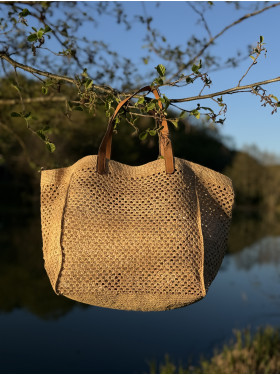 cabas "Tsara"en Raphia véritable