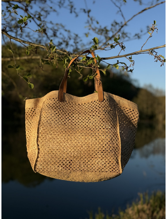 cabas "Tsara"en Raphia véritable