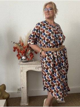 Robe de plage "Jingo" en coton de la collection Atoll Palme