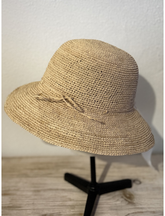 chapeau "Clarisse " en raphia tressé