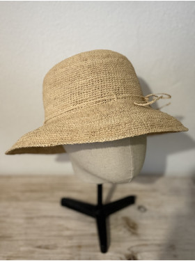 chapeau "Clarisse " en raphia tressé